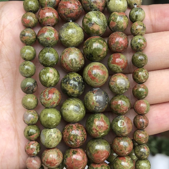 Perles Rondes - Unakite