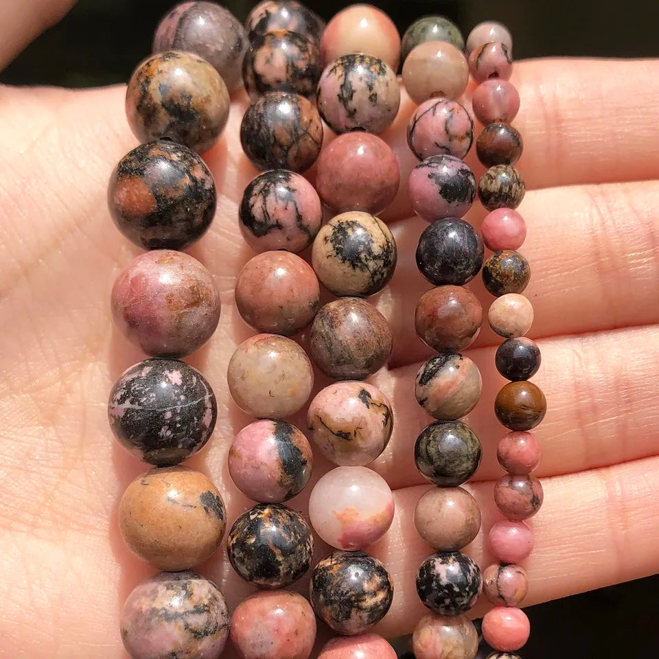 Perles Rondes - Rhodonite