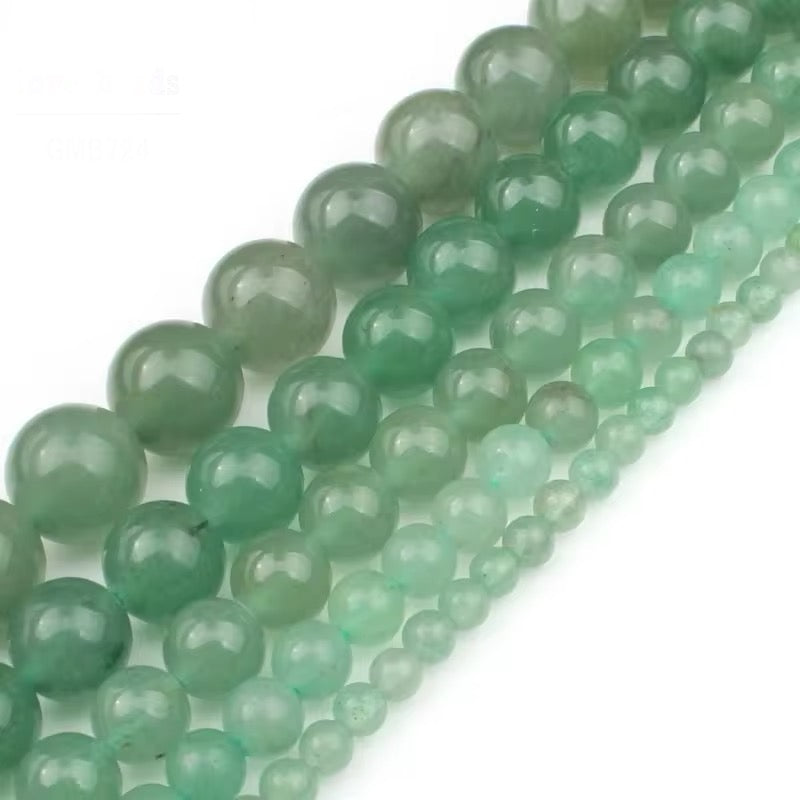 Perles Rondes - Aventurine Verte