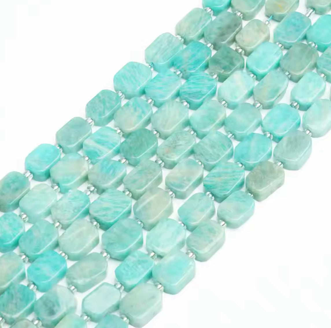 Perles Rectangulaires - Amazonite