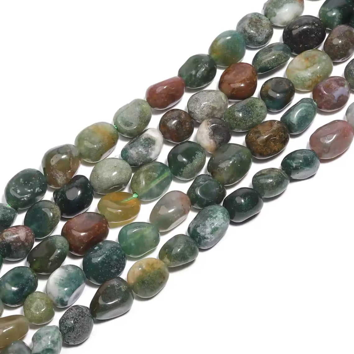 Perles Galets • Agate Indienne