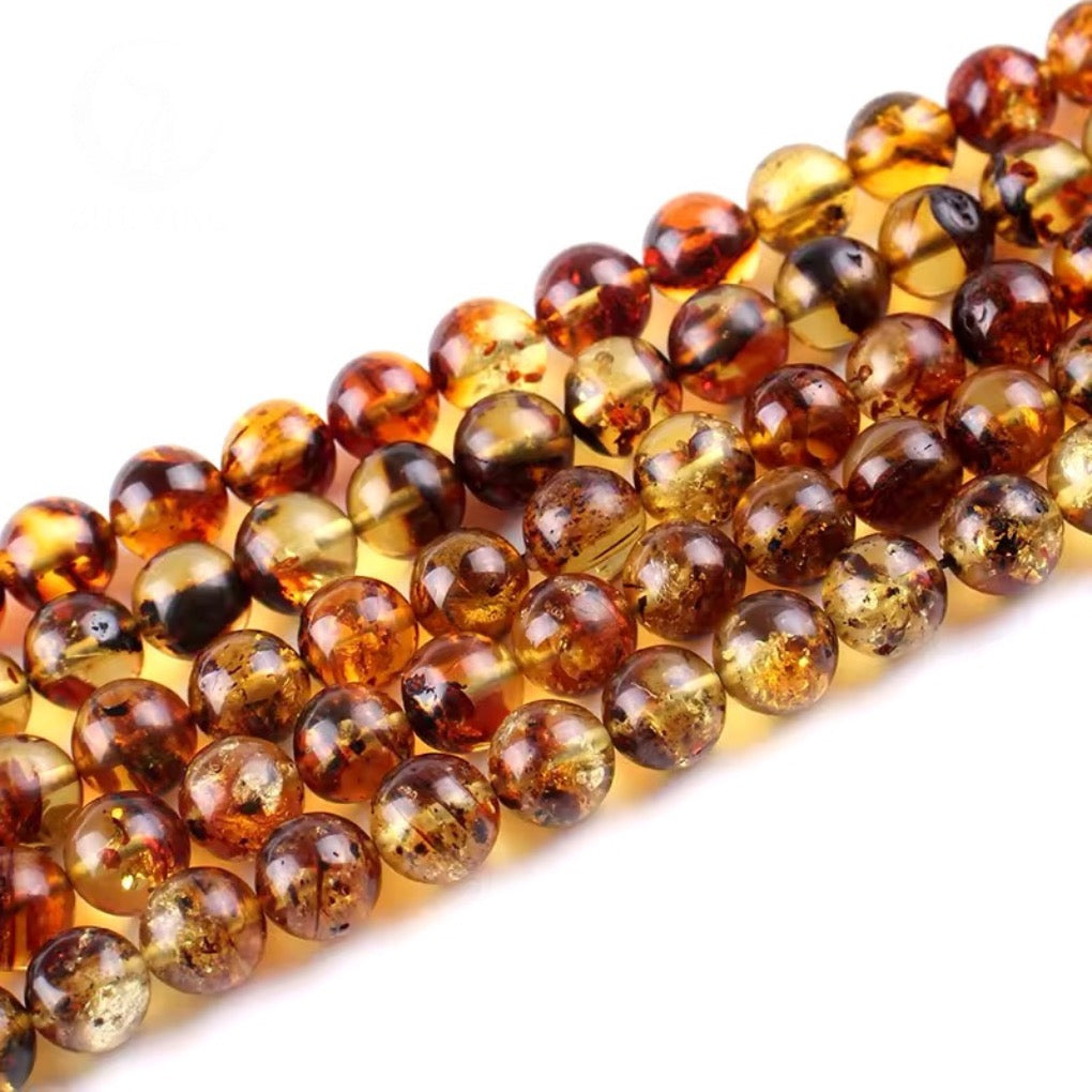 Perles Rondes - Ambre