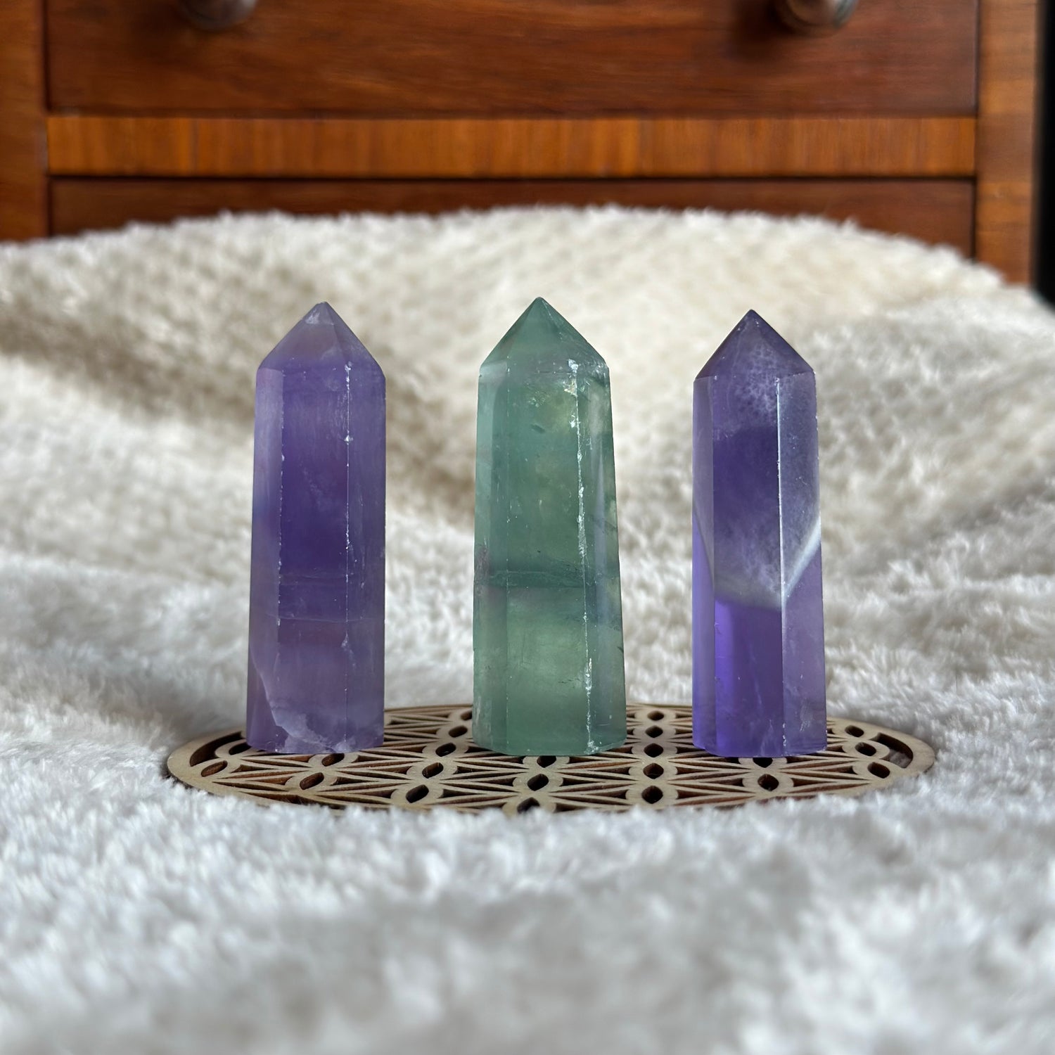 Lot Obelisques • Fluorite x7