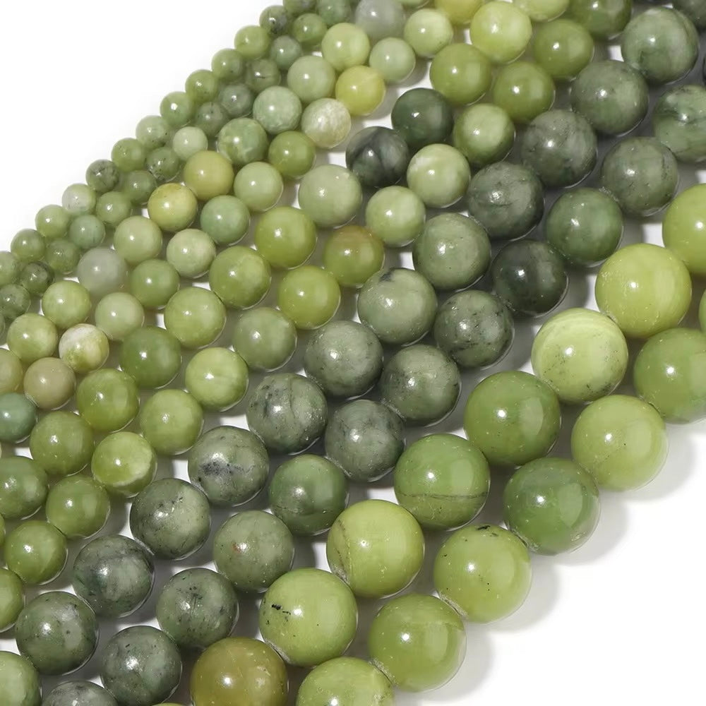 Perles Rondes - Jade Vert