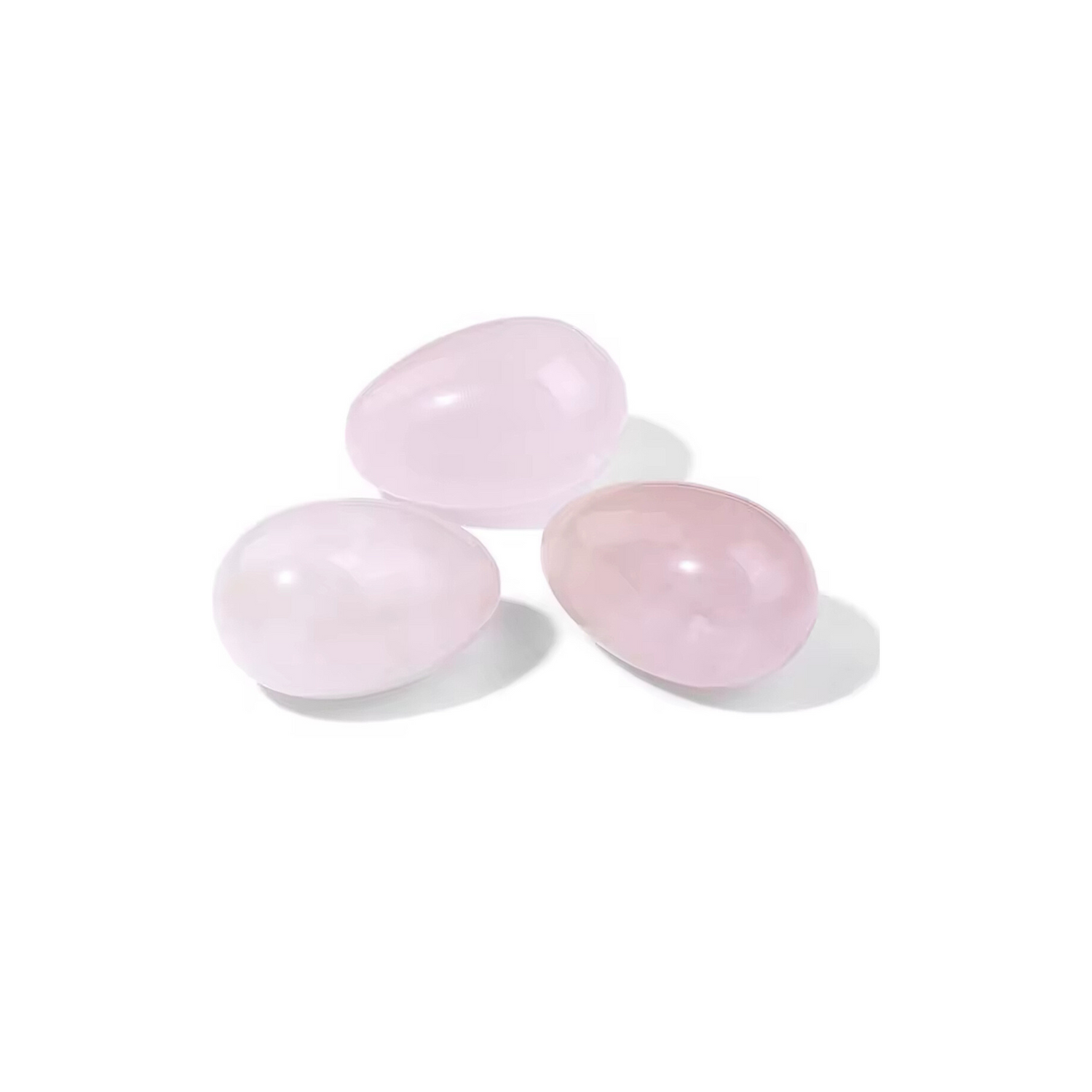 Lot Œufs Minérales • Quartz Rose x2