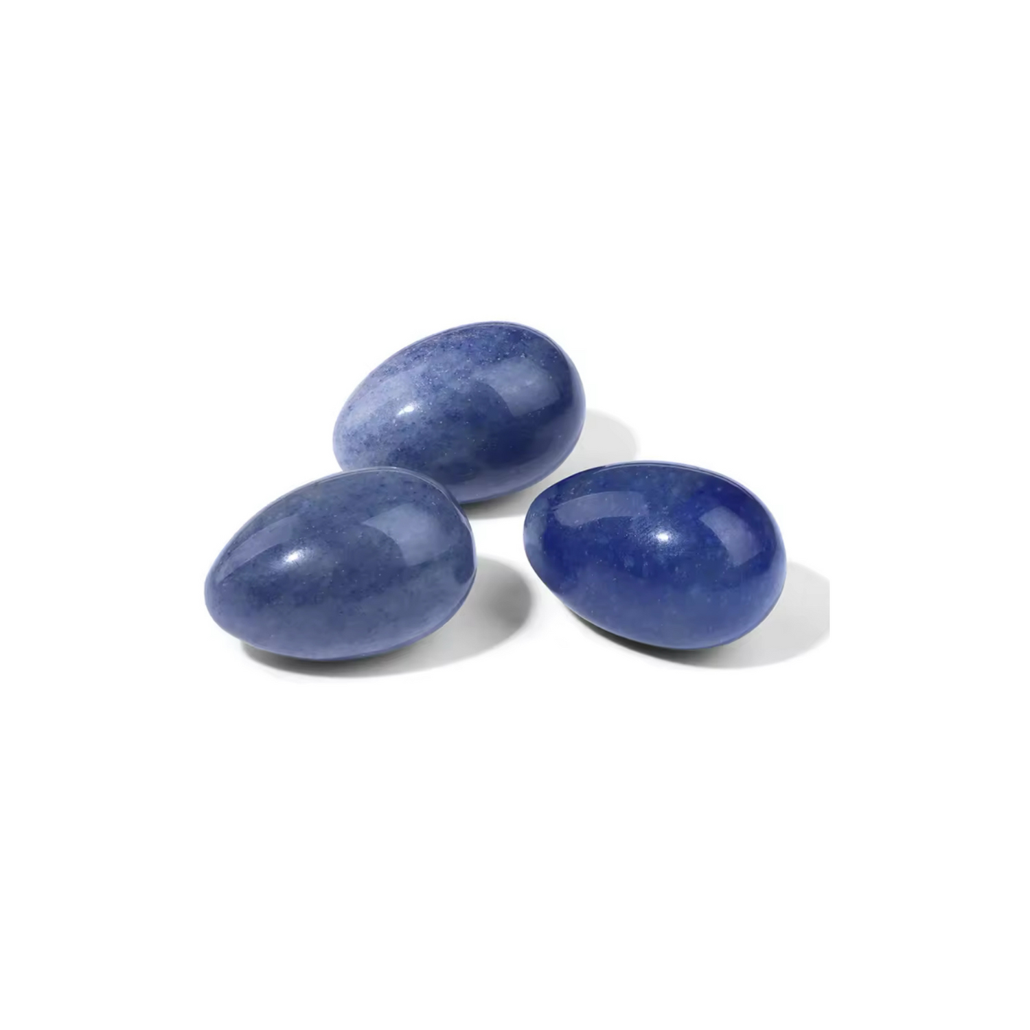 Lot Œufs Minérales • Aventurine Bleue x2