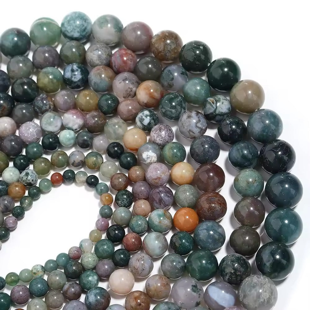 Perles Rondes • Agate Indienne