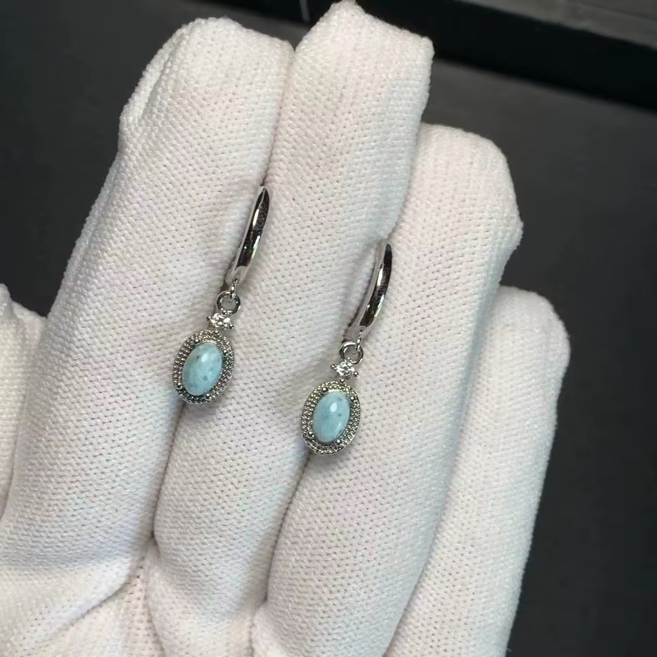 Boucles d’Oreille • Larimar