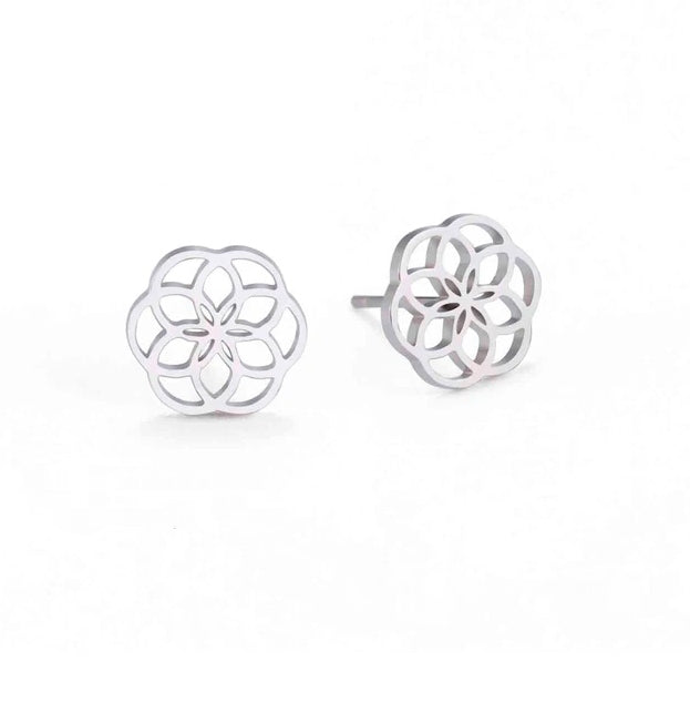 Lot Boucles d'oreilles - Fleur de Vie x5