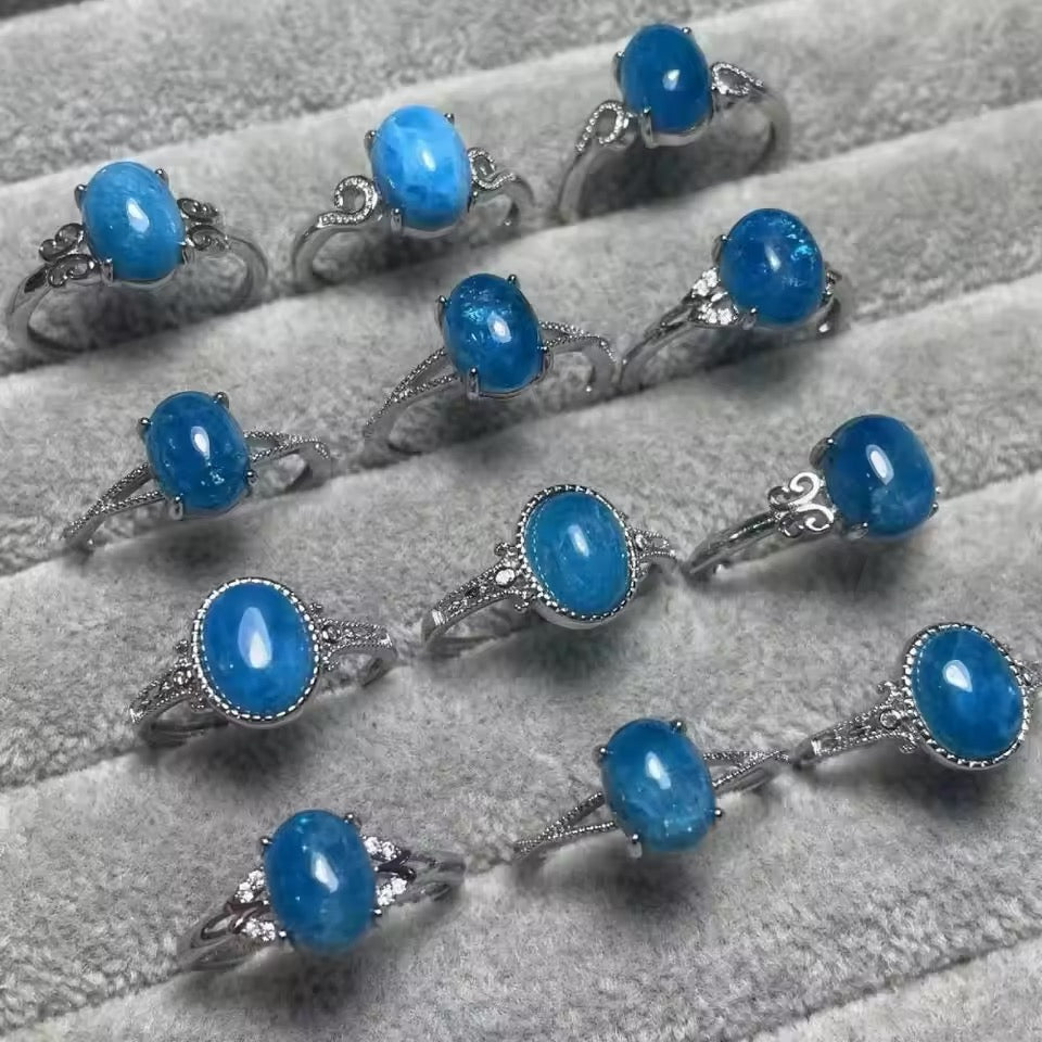 Lot Bagues - Apatite x5