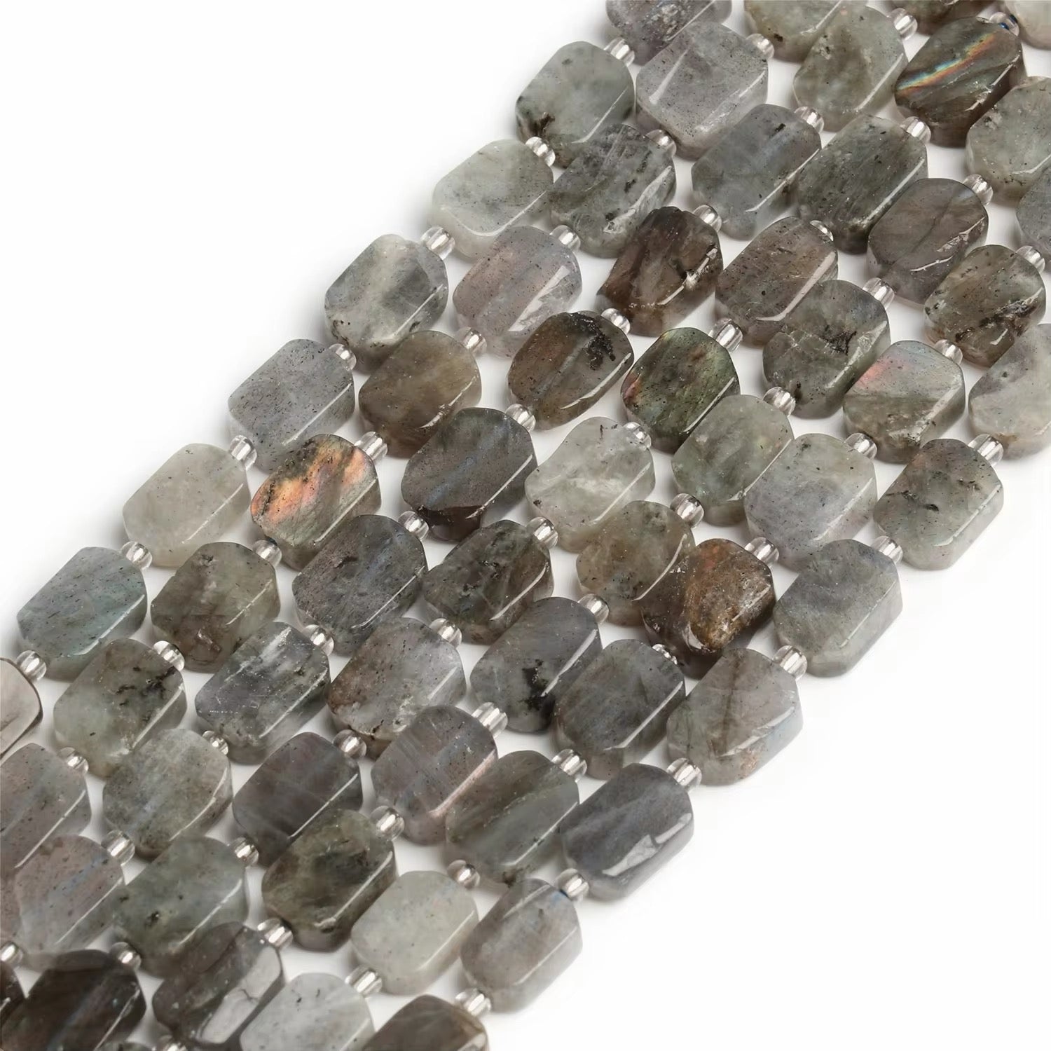 Perles Rectangulaires - Labradorite