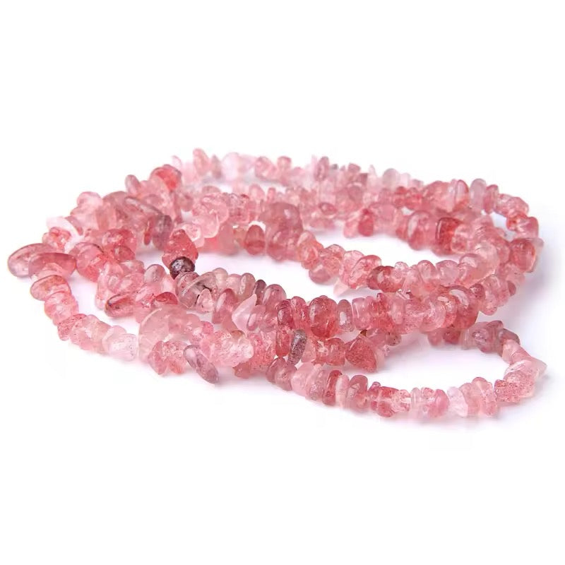 Perles Baroques - Quartz Fraise