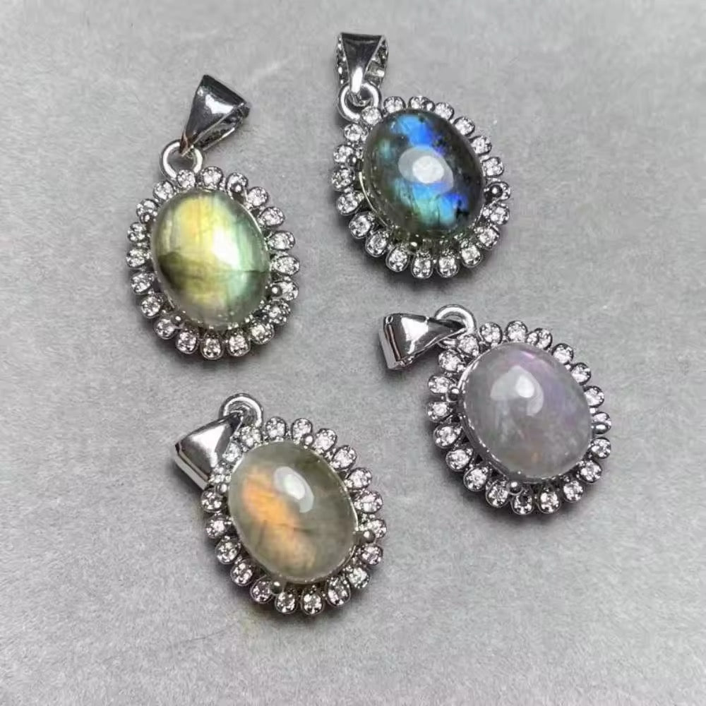 Lot Pendentifs - Labradorite x4