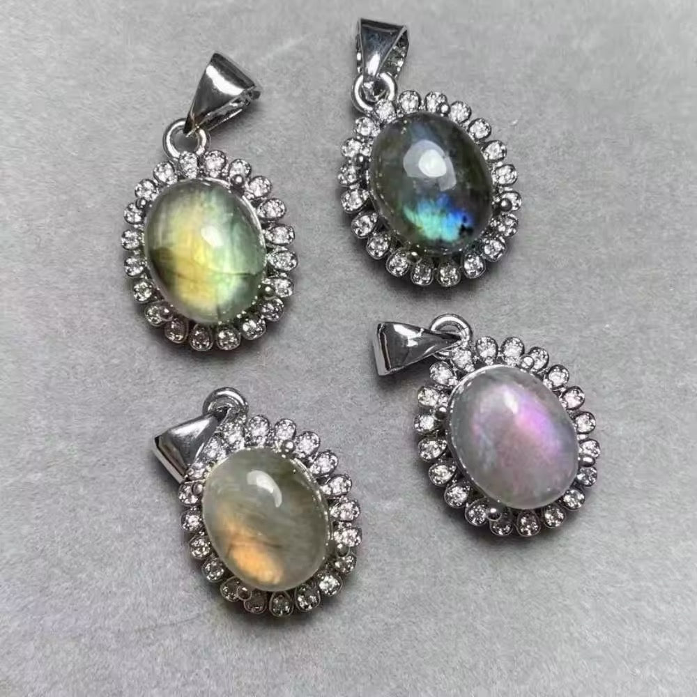 Lot Pendentifs - Labradorite x4