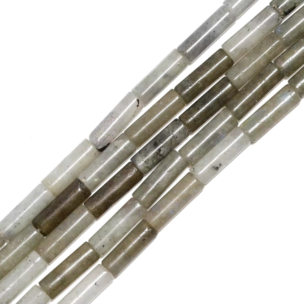 Perles Tubes - Labradorite