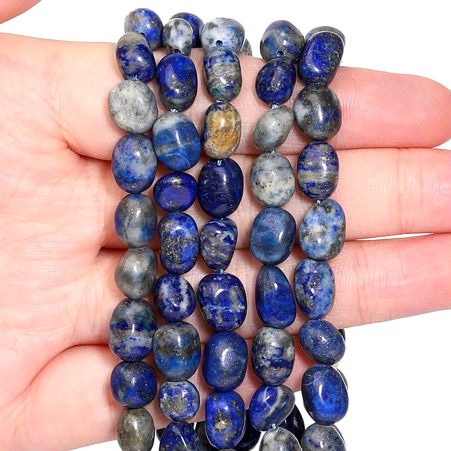 Perles Galets - Lapis Lazuli