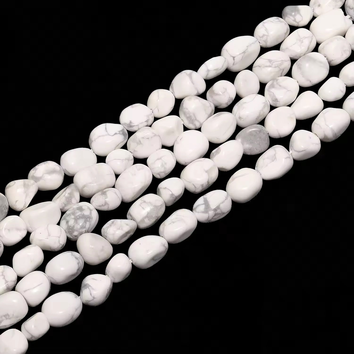 Perles Galets - Howlite