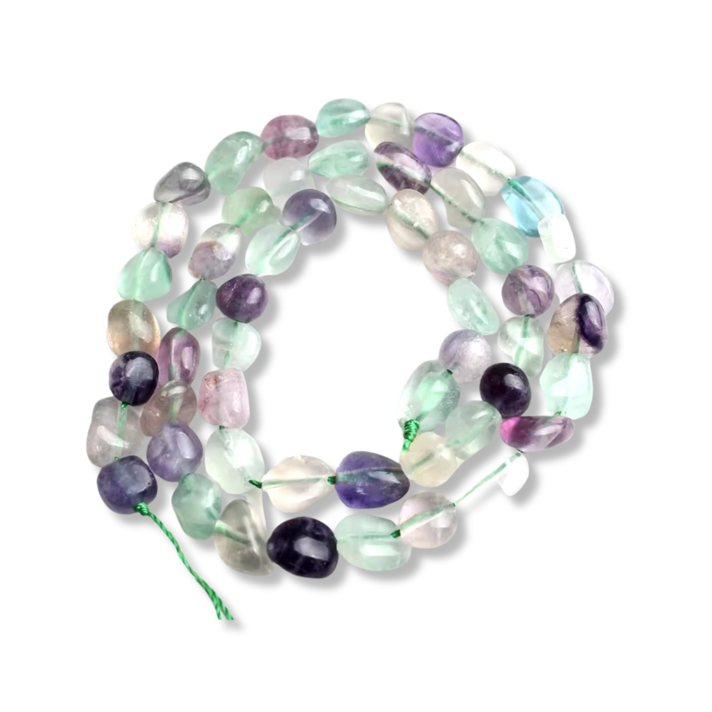 Perles Galets - Fluorite