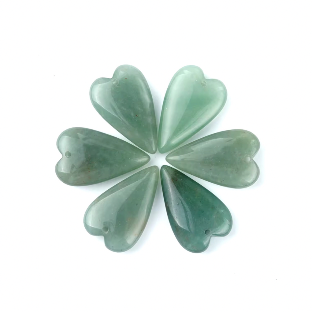 Cabochon Cœur • Aventurine Verte