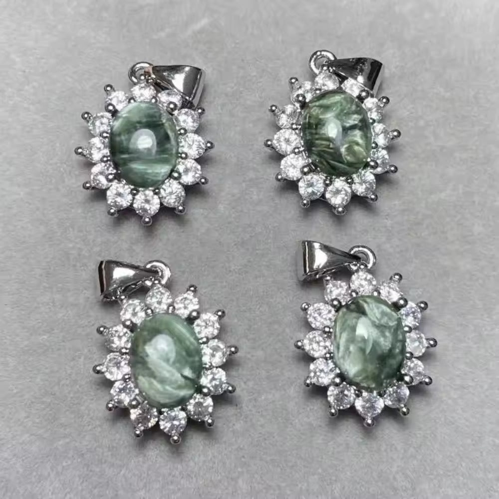 Lot Pendentifs • Seraphinite x4