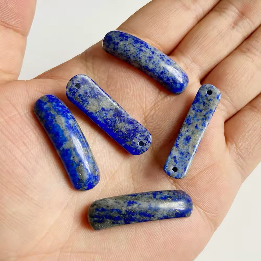 Lot Perles Connecteurs • Lapis Lazuli x3