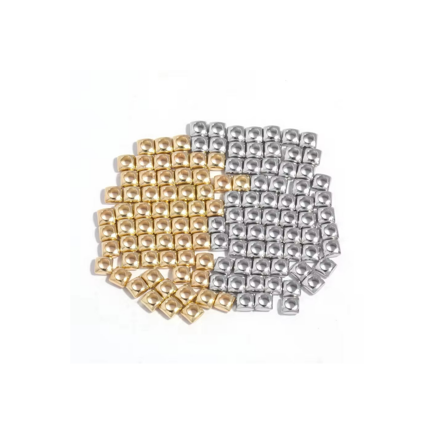 Lot apprêts • Perles Carrés x100