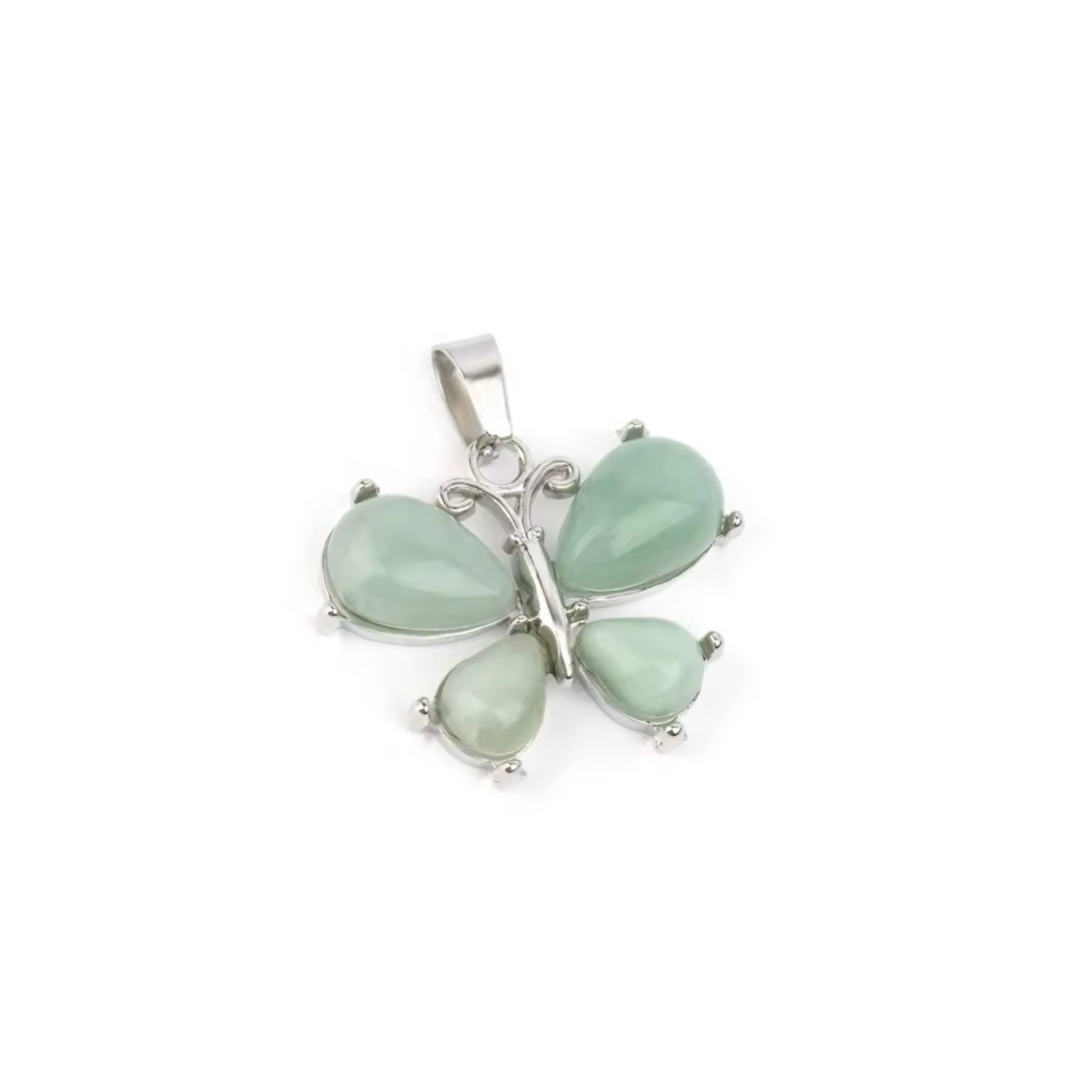 Pendentif Papillon • Aventurine Verte