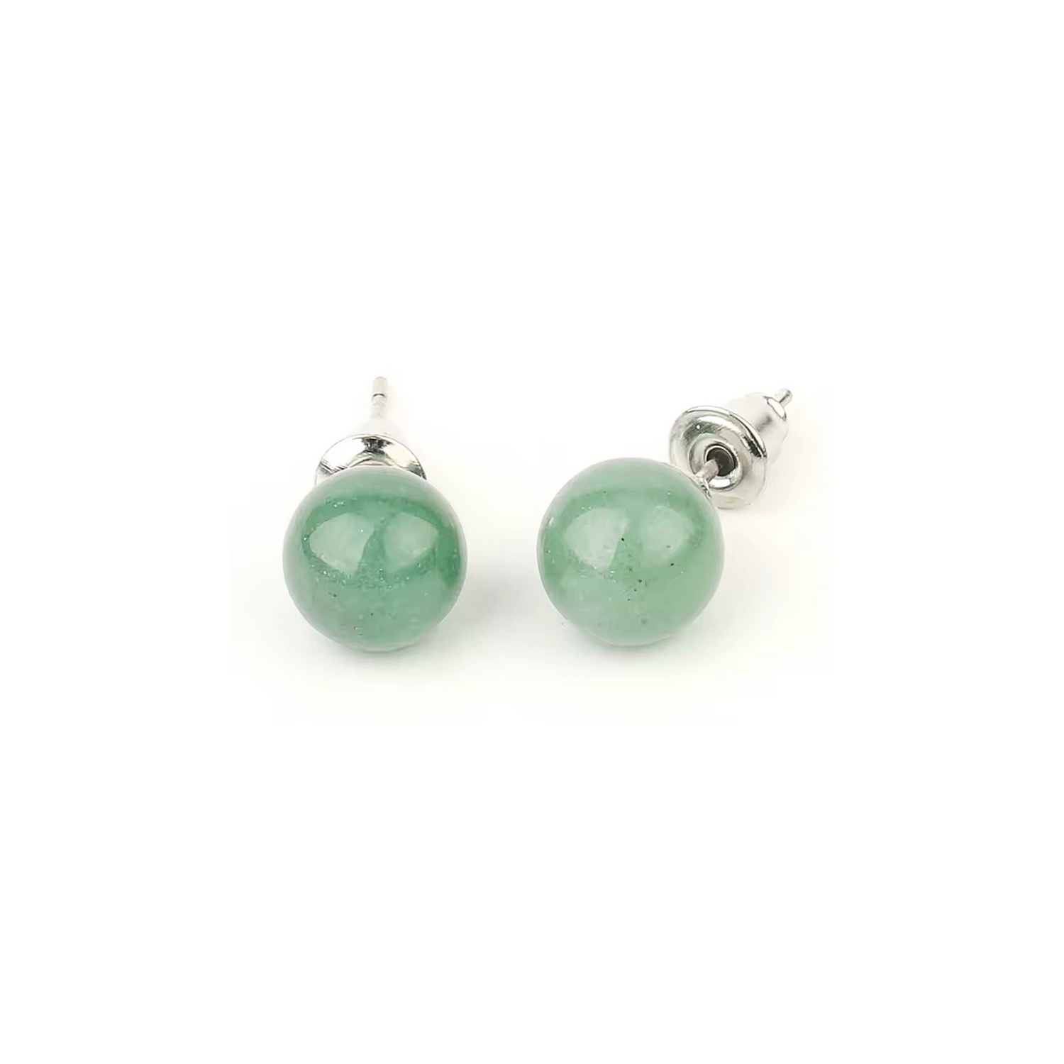 Lot Puces d’Oreille • Aventurine Verte x3