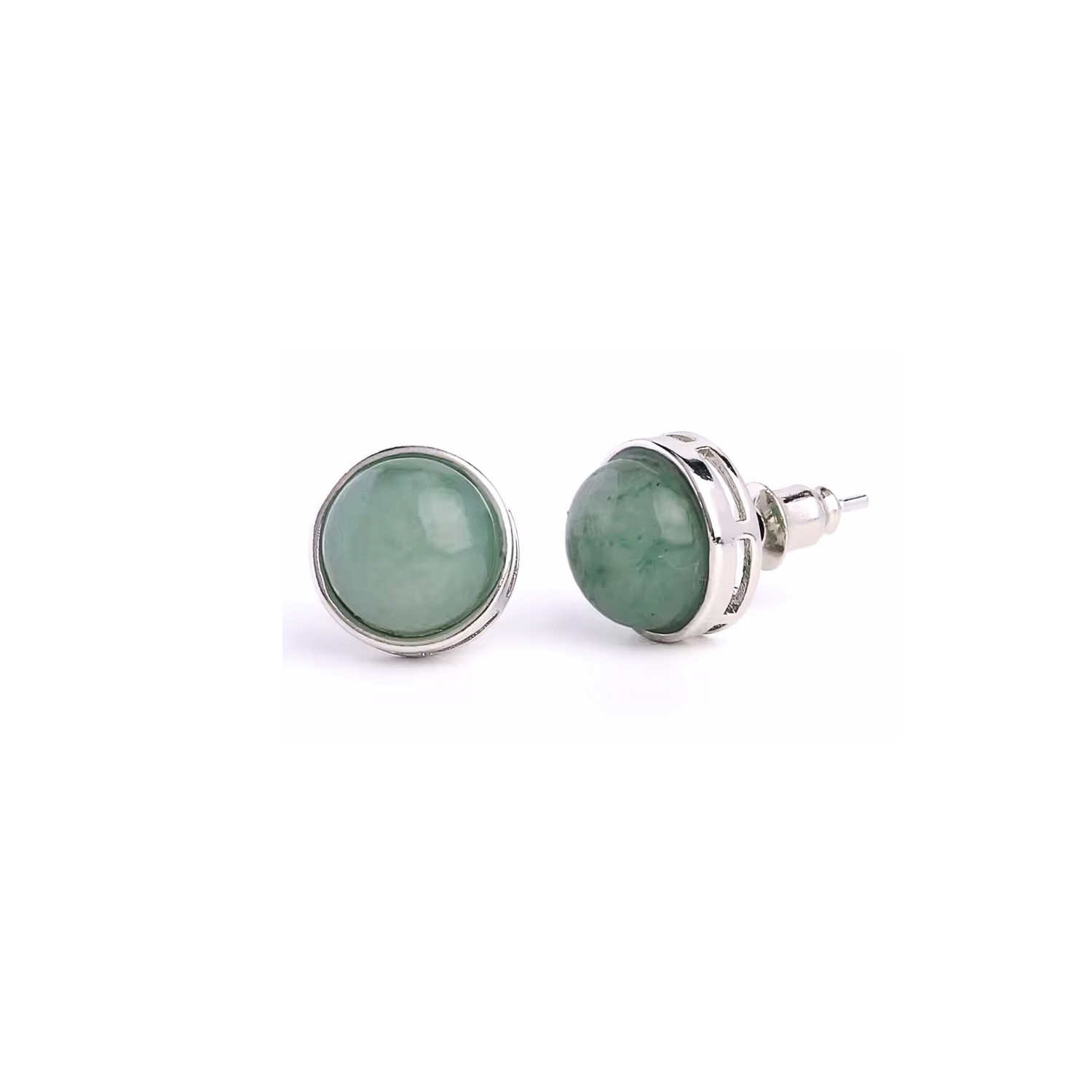 Lot Puces d’Oreille • Aventurine Verte x3